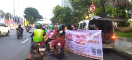 LAZISMU Berbagi Takjil Berbuka Puasa Gratis Menyasar Lokasi Strategis di kota Surabaya
